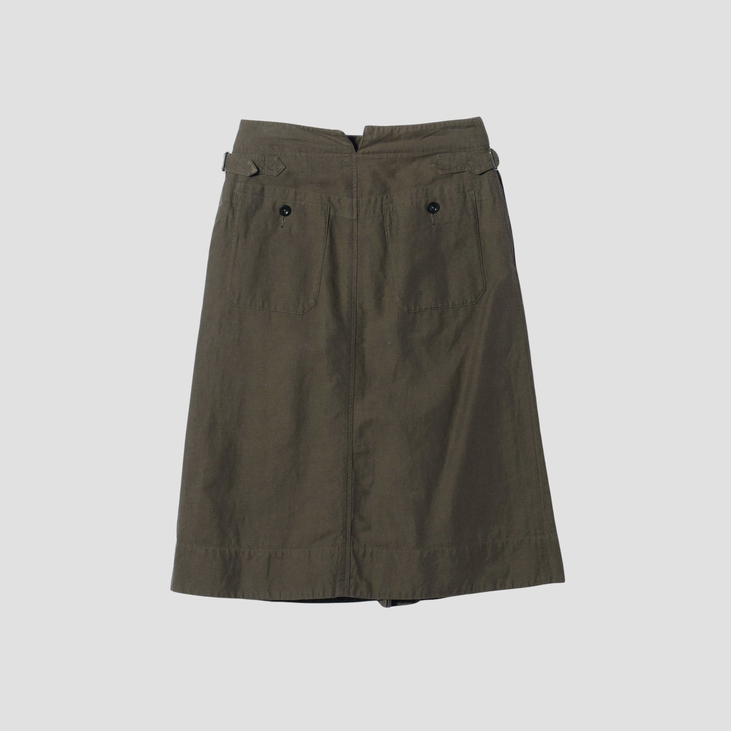 COTTON LINEN TWILL SKIRT