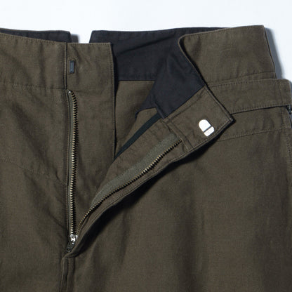 COTTON LINEN TWILL SKIRT
