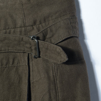 COTTON LINEN TWILL SKIRT