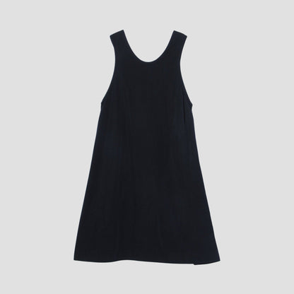 GLAZED COTTON CUPRA DRESS