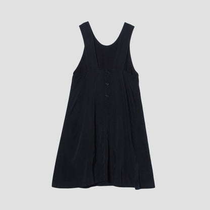 GLAZED COTTON CUPRA DRESS