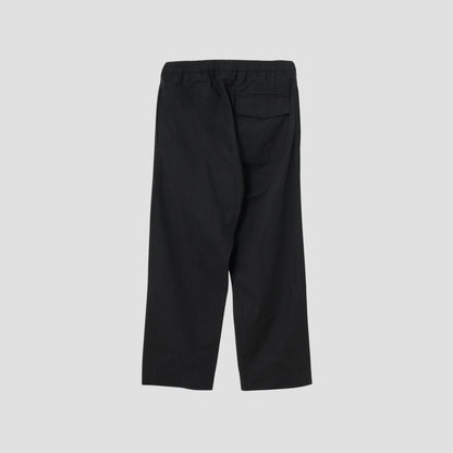 STRIPED DENSE COTTON POPLIN TROUSERS
