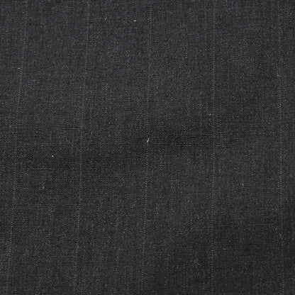STRIPED DENSE COTTON POPLIN TROUSERS