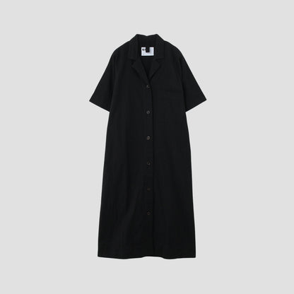 LINEN COTTON PLAINWEAVE DRESS