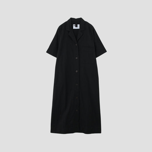 LINEN COTTON PLAINWEAVE DRESS