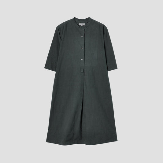 STIFF COTTON POPLIN DRESS