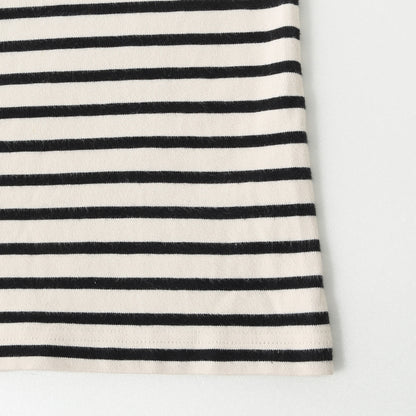 COTTON PARALLEL STRIPE JERSEY