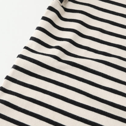 COTTON PARALLEL STRIPE JERSEY