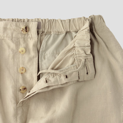 DENSE FINE LINEN POPLIN SKIRT