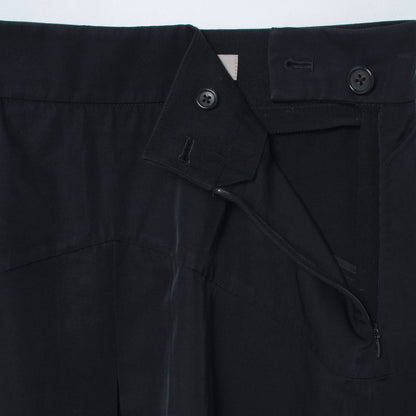 GLAZED COTTON CUPRA SKIRT