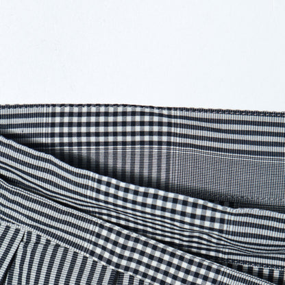 GINGHAM OVERCHECK COTTON SKIRT