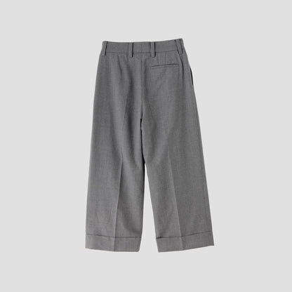 FLANNEL WOOL TROUSERS