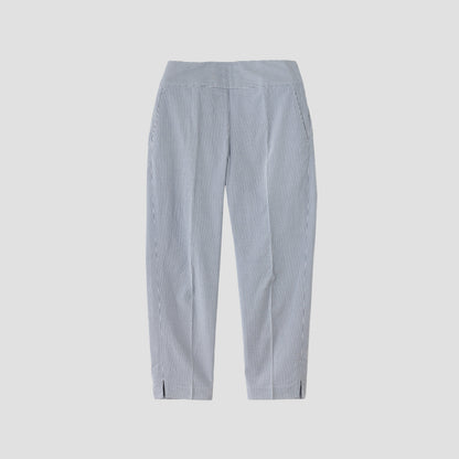STRETCHED SEERSUCKER TROUSERS