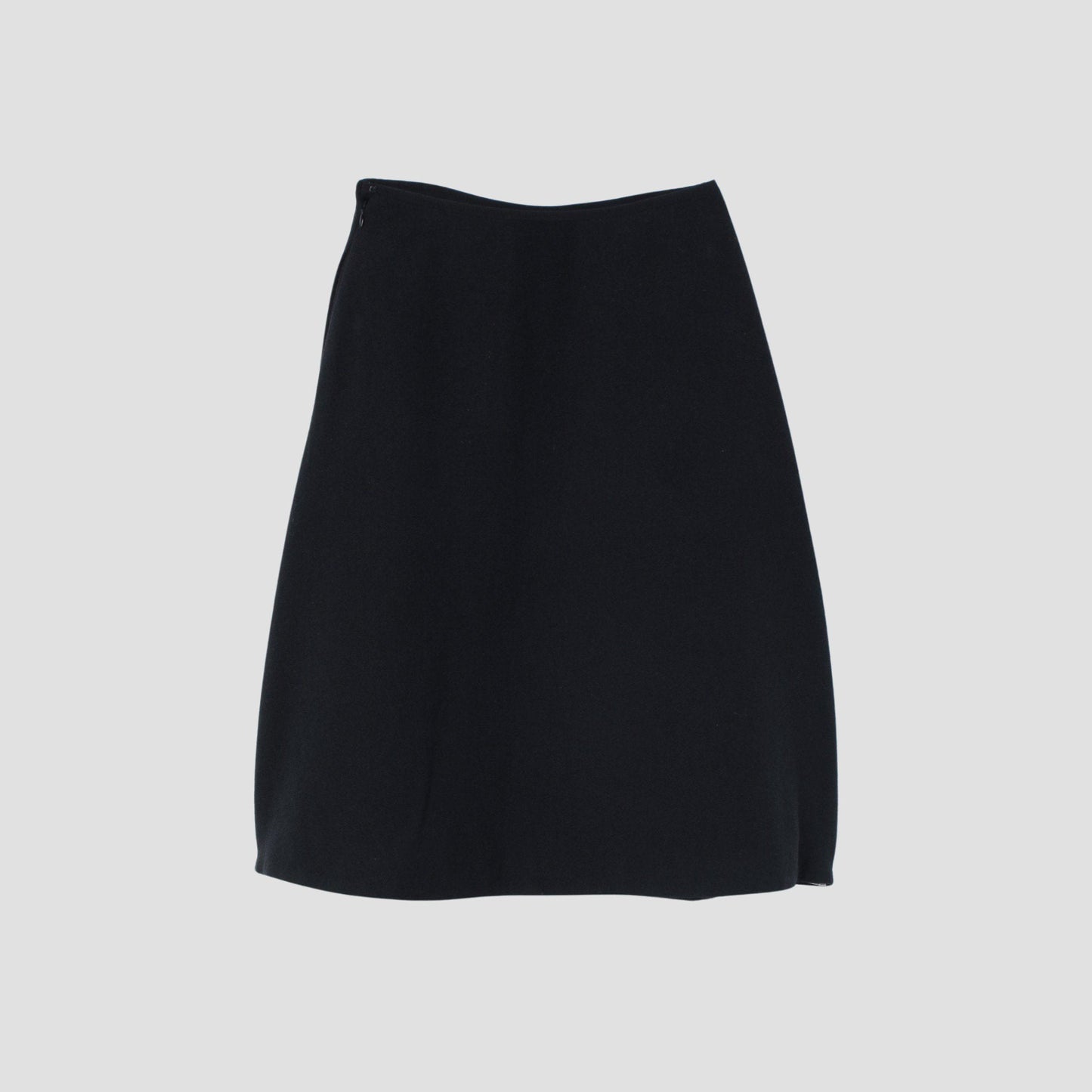 TINY HERRINGBONE WOOL SKIRT