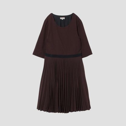 FINE WOOL GABARDINE DRESS