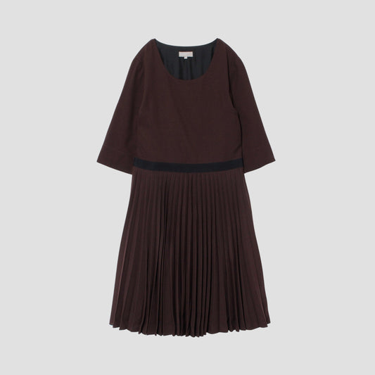 FINE WOOL GABARDINE DRESS