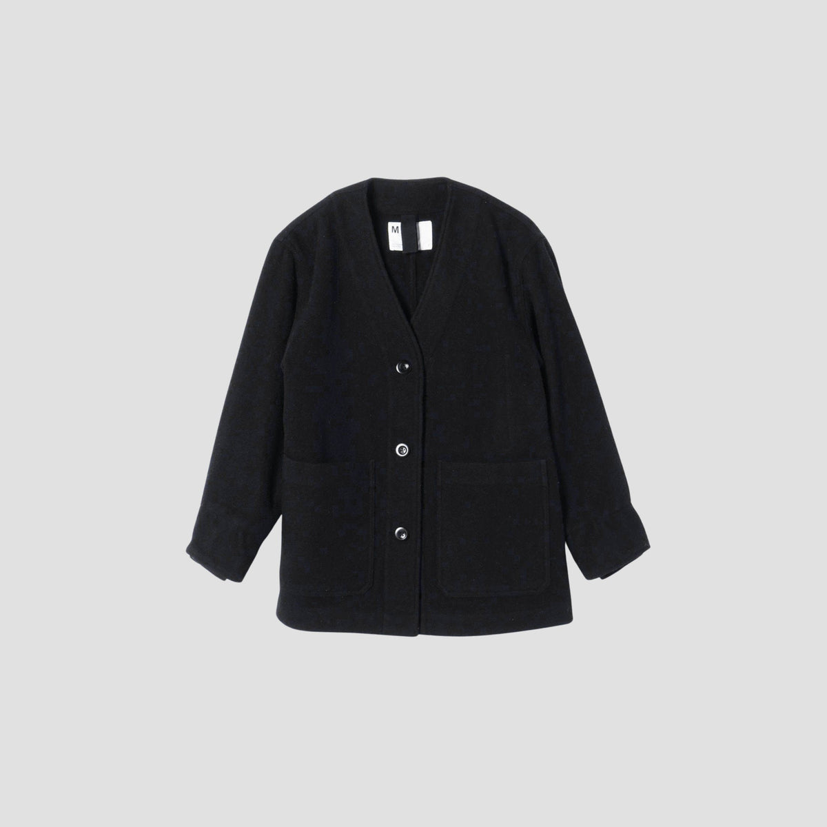 FELTED WOOL TWILL BLOUSON