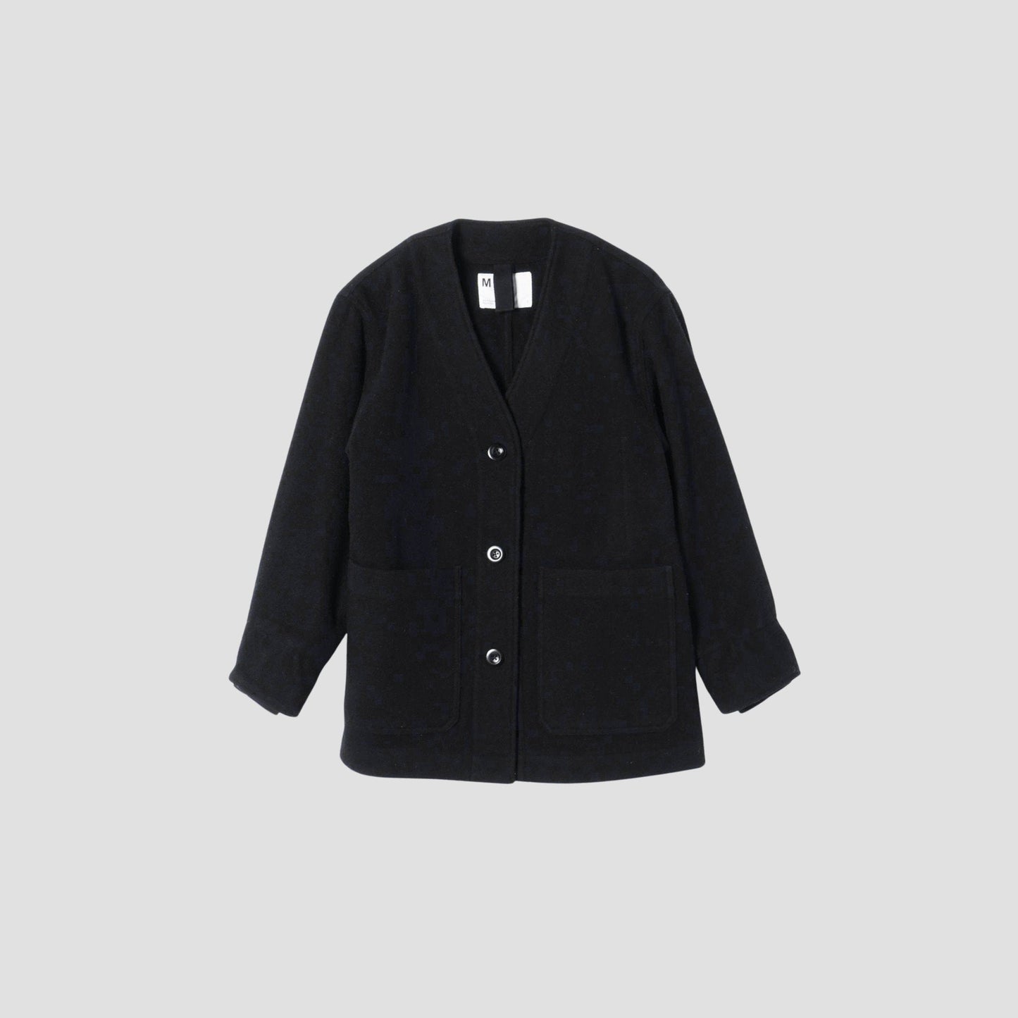 FELTED WOOL TWILL BLOUSON