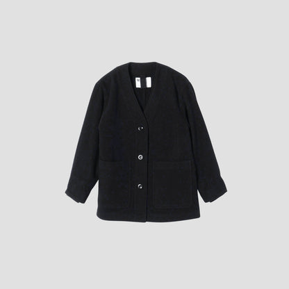 FELTED WOOL TWILL BLOUSON