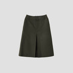 BRUSHED COTTON LINEN SKIRT