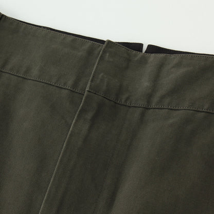 BRUSHED COTTON LINEN SKIRT
