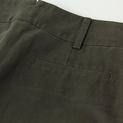 BRUSHED COTTON LINEN SKIRT