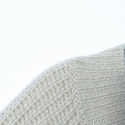 WOOL CASHMERE SILK V NECK JUMP KNIT