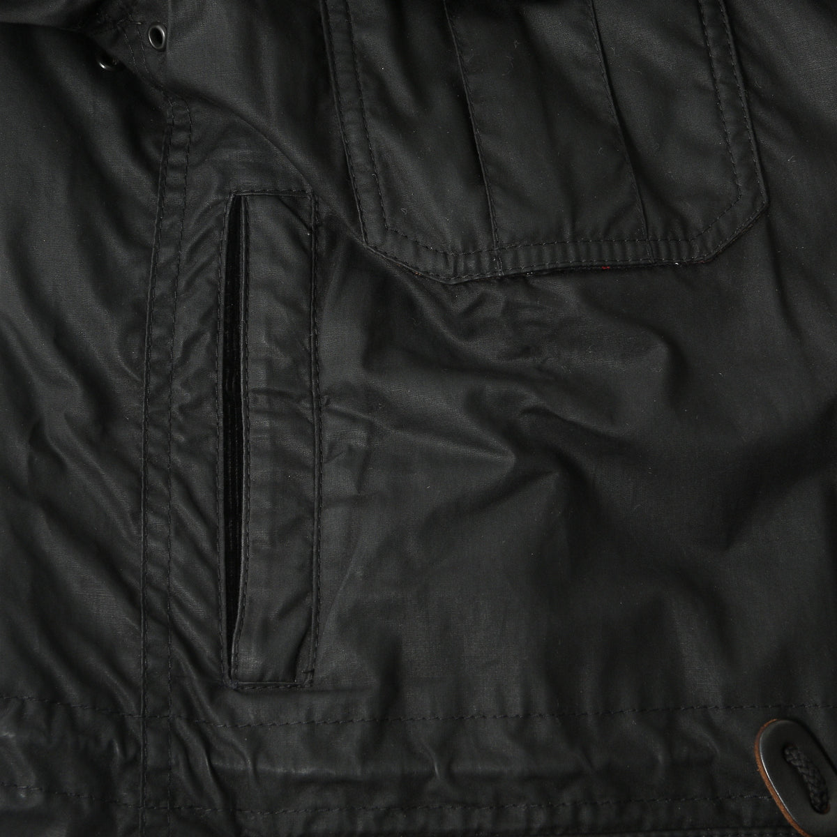 LIGHTWEIGHT OILED POPLIN BLOUSON