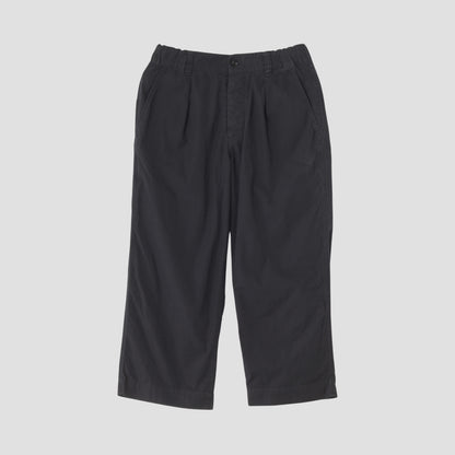 FINE COMPACT COTTON POPLIN TROUSERS