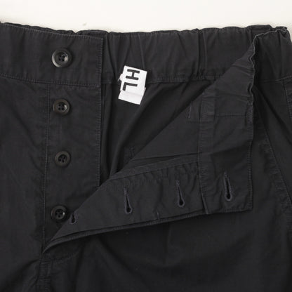 FINE COMPACT COTTON POPLIN TROUSERS