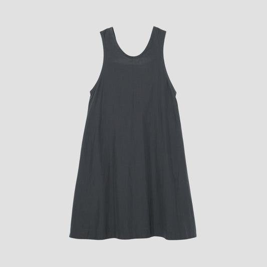 SILK COTTON POPLIN DRESS