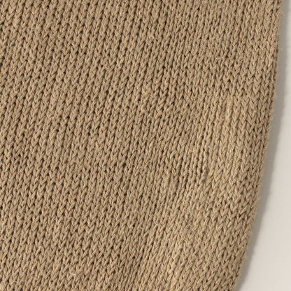 LINEN COTTON WIDE ROLL NECK KNIT