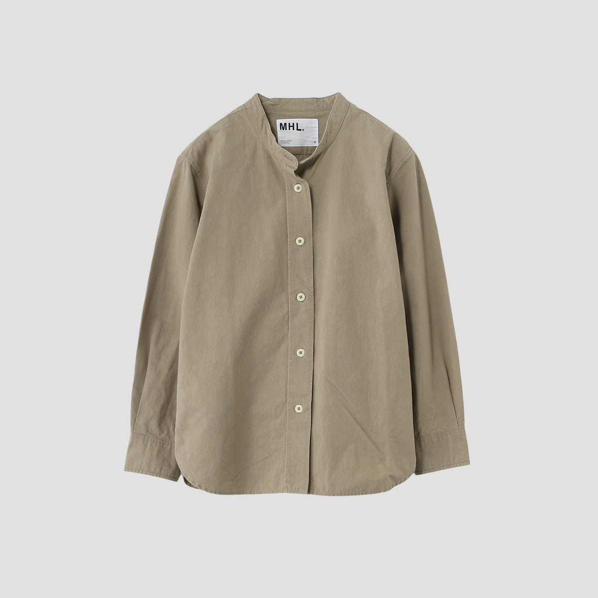 COTTON LINEN PLAIN WEAVE SHIRT
