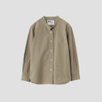 COTTON LINEN PLAIN WEAVE SHIRT
