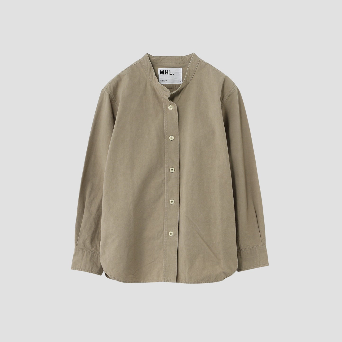 COTTON LINEN PLAIN WEAVE SHIRT