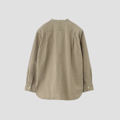 COTTON LINEN PLAIN WEAVE SHIRT