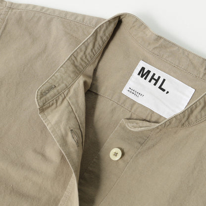 COTTON LINEN PLAIN WEAVE SHIRT