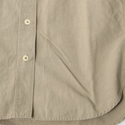 COTTON LINEN PLAIN WEAVE SHIRT