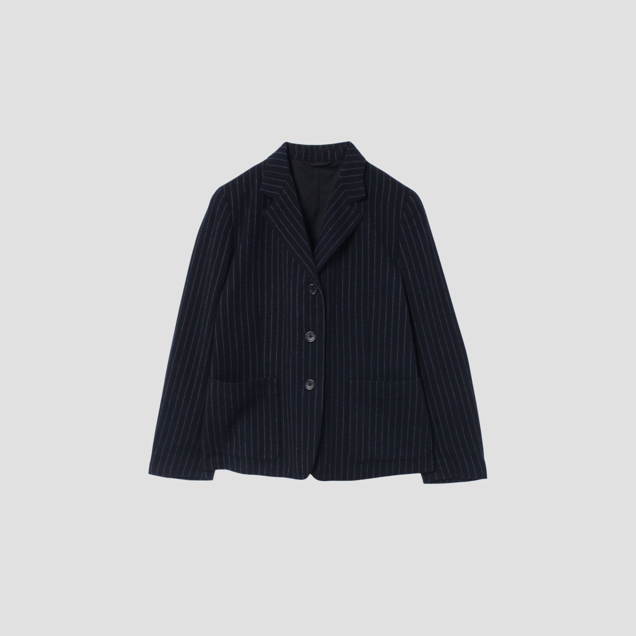 メンズ MARGARET HOWELL NAVY WOOL SERGE JACKET