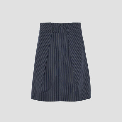 COTTON LINEN STRIPE SKIRT