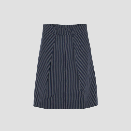 COTTON LINEN STRIPE SKIRT