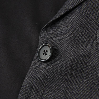 PRINCE OF WALES CHECK WOOL LINEN JACKET