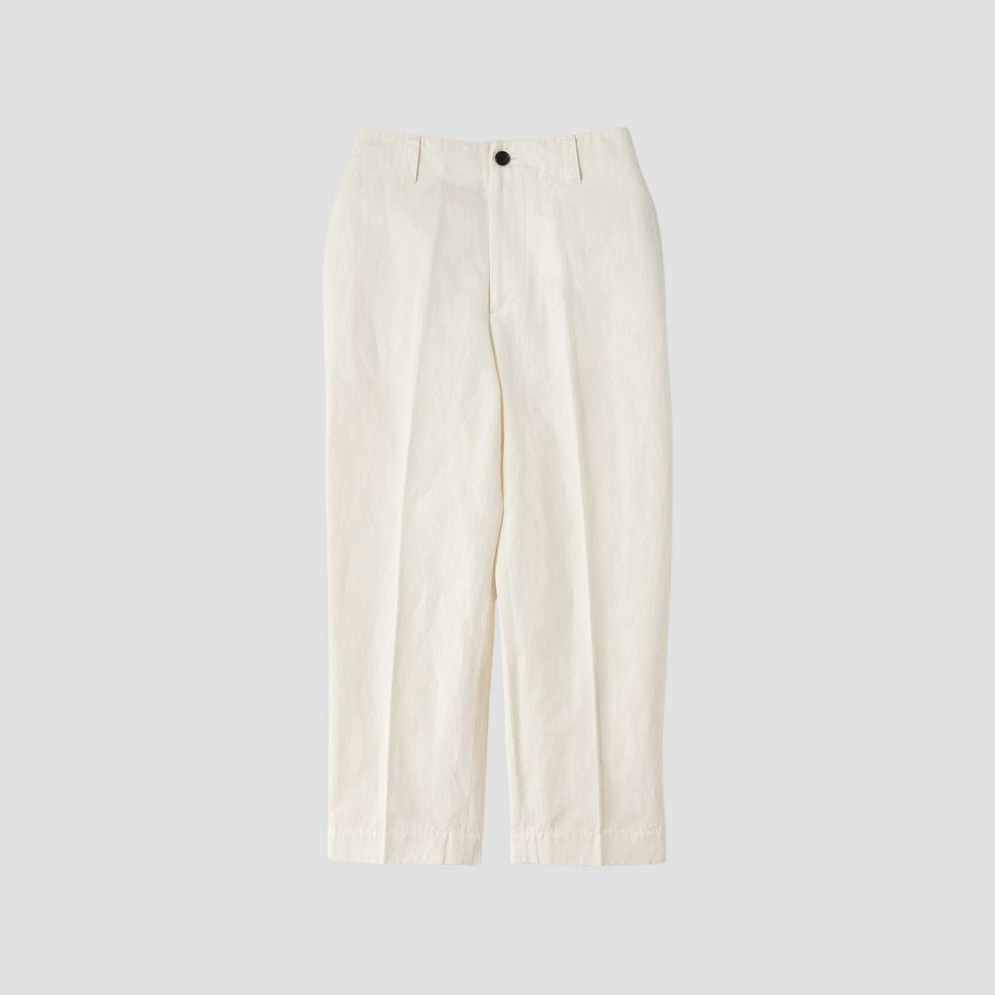 COTTON LINEN TWILL TROUSERS