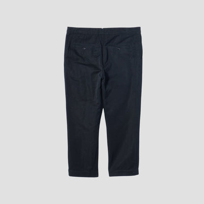 LINEN COTTON TWILL TROUSERS