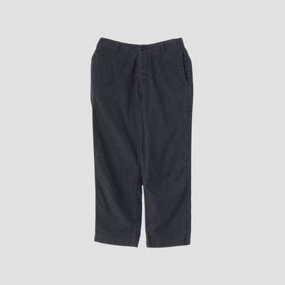 LINEN COTTON CANVAS TROUSERS