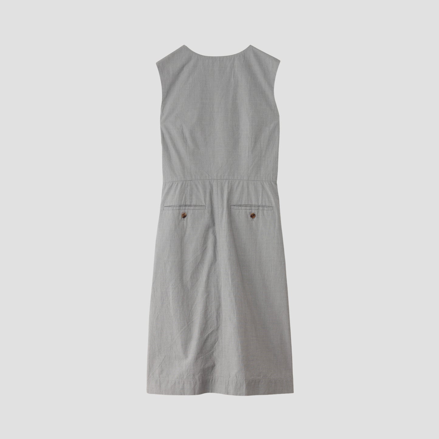 END ON END COTTON SHIRTING DRESS