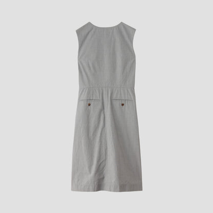 END ON END COTTON SHIRTING DRESS