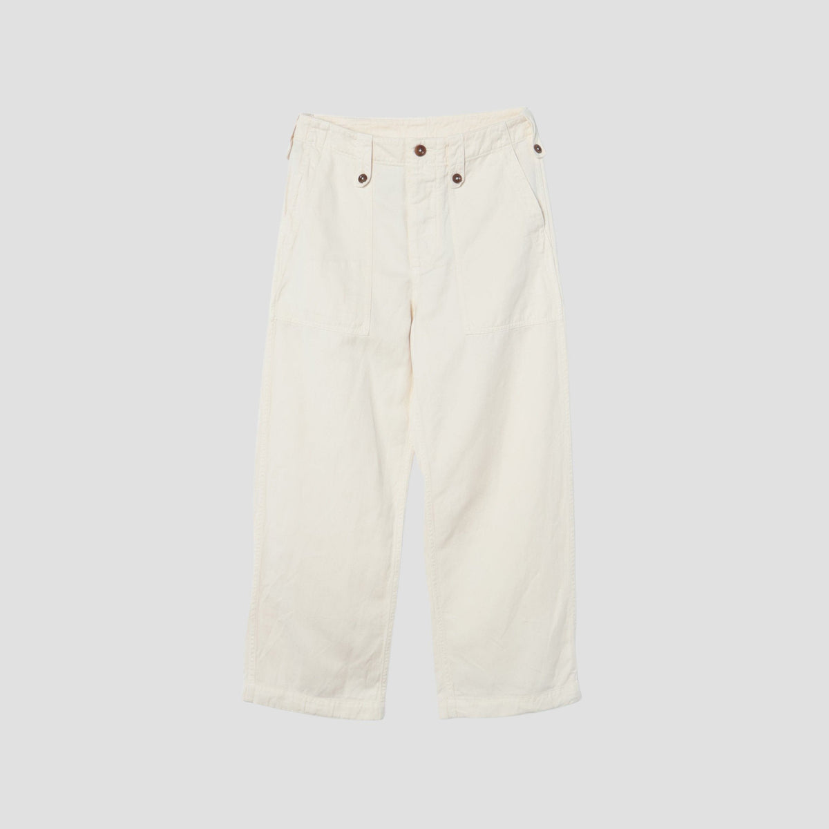 HIGHTWISTED COTTON LINEN TROUSERS