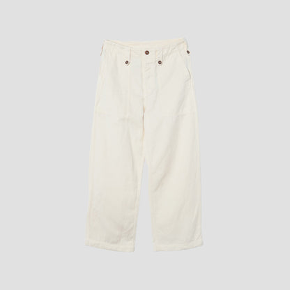 HIGHTWISTED COTTON LINEN TROUSERS
