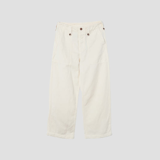 HIGHTWISTED COTTON LINEN TROUSERS